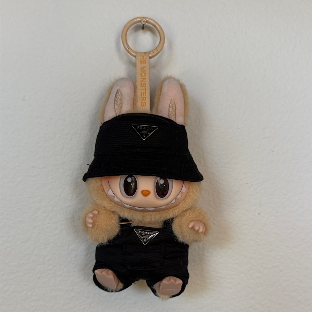 Black Designer Inspired Labubu Outfit - Labubu doll not included